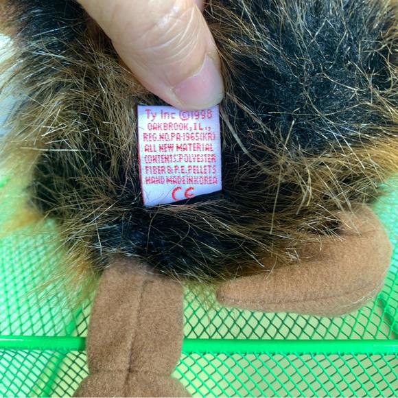 Vintage Ty ❤️Beanie Buddy Beak Kiwi Bird large Plush Stuffed Animal 10” - Picture 10 of 11